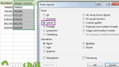 Cách chuyển đổi một số thành văn bản trong Excel